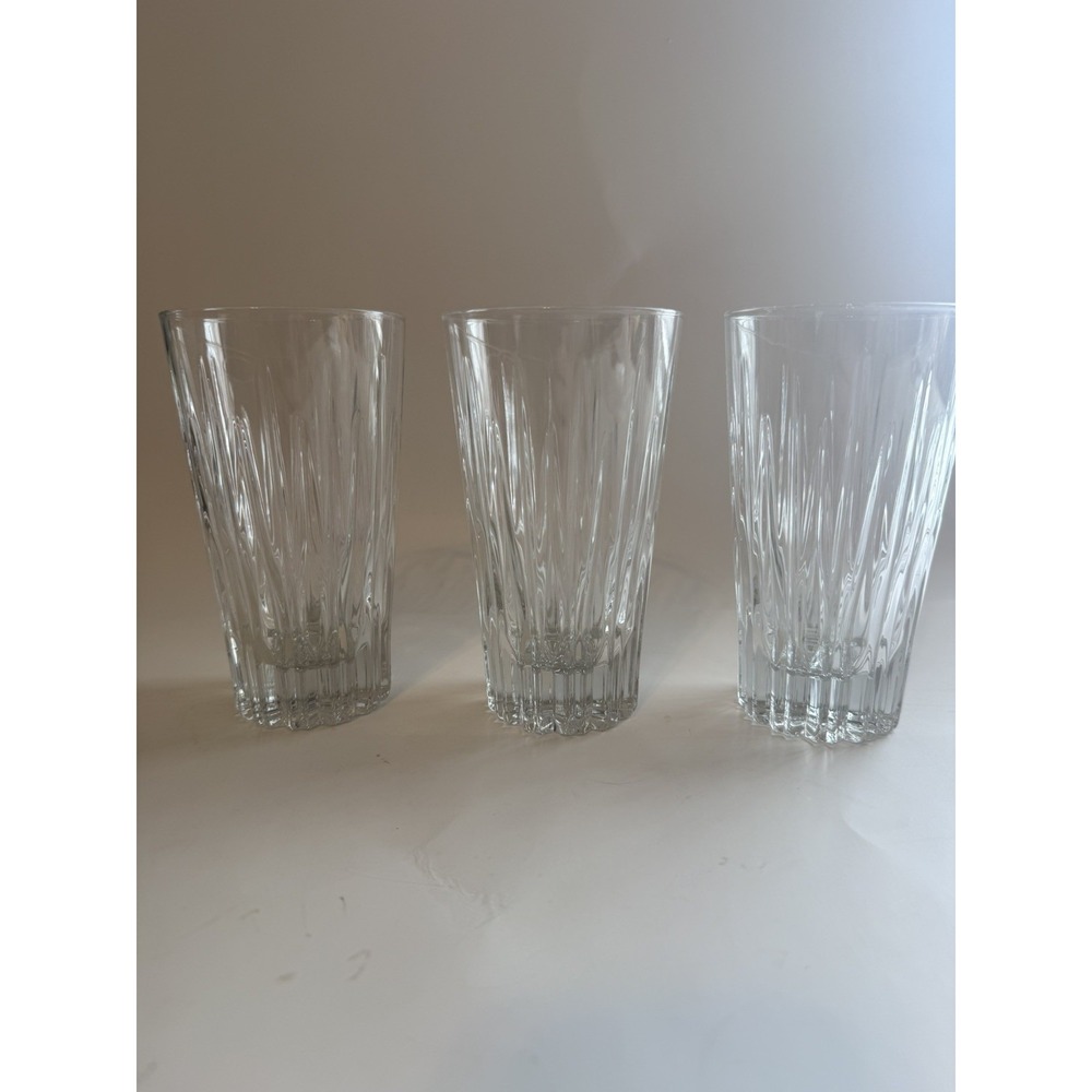 Set Of 3 Crystal Cristal d'Arques Derby Danbury Cooler Glasses